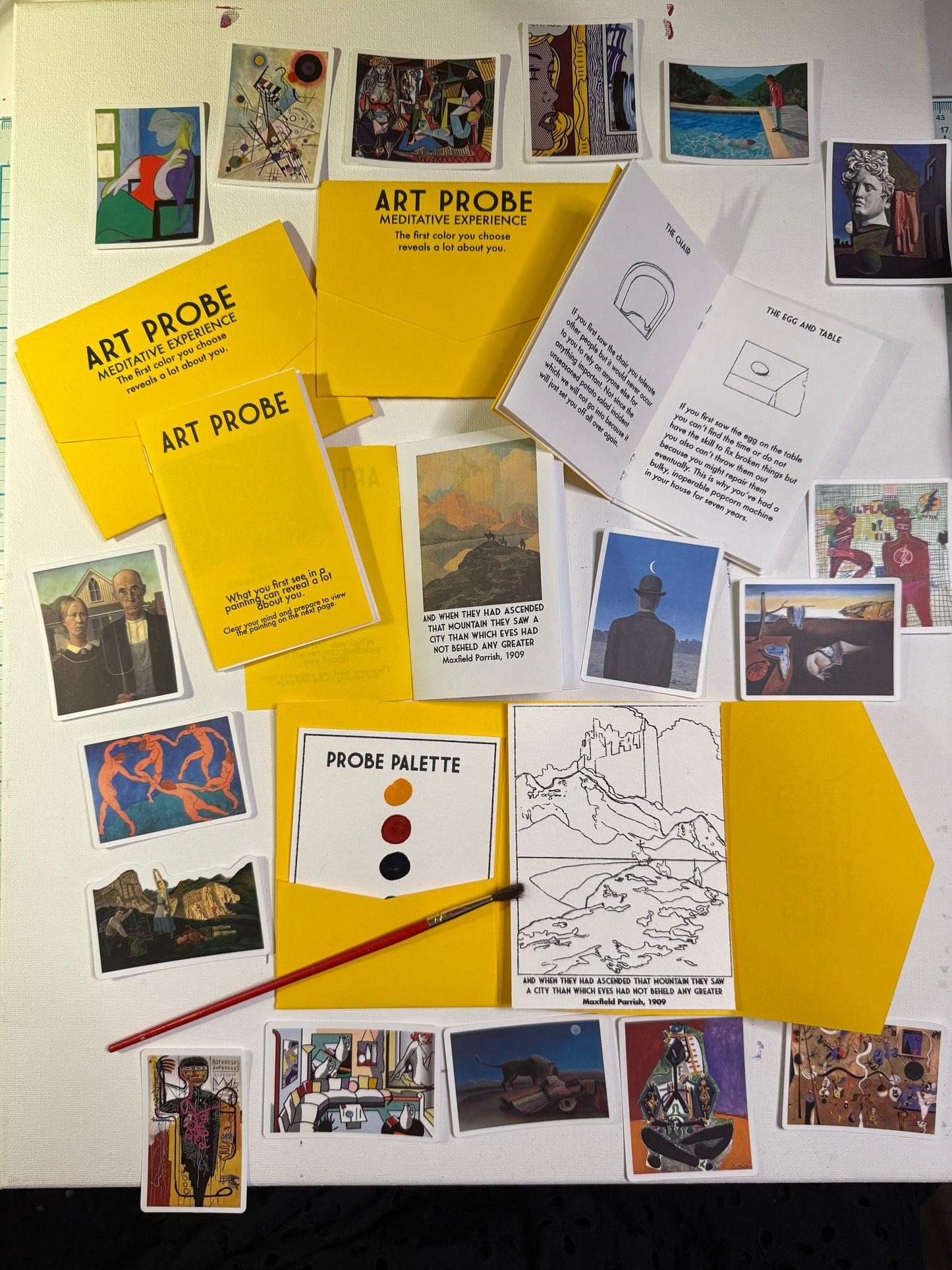 Art Probe - Pseudoterpretation Booklet and Meditative Water Color Opportunity (Collection One)